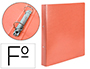 CARPETA DE 2 ANILLAS 25MM REDONDAS LIDERPAPEL FOLIO CARTON CUERO