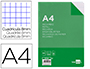 RECAMBIO LIDERPAPEL A4 100 HOJAS 60G/M2 CUADRO 8MM CON MARGEN 4 TALADROS