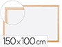 PIZARRA BLANCA Q-CONNECT LAMINADA MARCO DE MADERA 150X100 CM