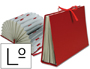 CARPETA FUELLE LIDERPAPEL LETRAS CARTON FORRADO BURDEOS