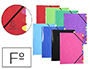 CARPETA CLASIFICADORA EXACOMPTA IDERAMA 12 DEPARTAMENTOS FOLIO GOMAS CARTON FORRADO COLORES