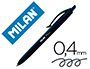 BOLIGRAFO MILAN P1 RETRACTIL 1 MM TOUCH NEGRO