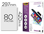 BOLSA DE PLASTIFICAR FELLOWES BRILLO DIN A3 80 MC PACK 100 UNIDADES