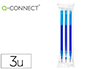 RECAMBIO BOLIGRAFO Q-CONNECT RETRACTIL KF11058 BORRABLE AZUL CAJA DE 3 UNIDADES