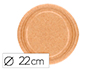 PLATO CARTON BIODEGRADABLE MARRON 22 CM PAQUETE DE 50 UNIDADES
