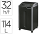 DESTRUCTORA DE DOCUMENTOS FELLOWES 425CI CAPACIDAD DE CORTE 32H SEGURIDAD P4 CLIPS GRAPAS TARJETAS Y CD 114L