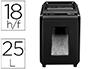 DESTRUCTORA DE DOCUMENTOS FELLOWES 92CS CAPACIDAD 18 HOJAS SEGURIDAD P4 PAPELERA 25 L DESTRUYE GRAPAS CLIPS CD