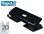 TALADRADOR RAPID FASHION FC20/4 METALICO COLOR NEGRO 4 TALADROS CAPACIDAD 20 HOJAS