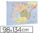 MAPA MURAL FAIBO ESPAA Y PORTUGAL AUTONOMICO PLASTIFICADO ENROLLADO 98X134 CM