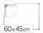 PIZARRA BLANCA Q-CONNECT LACADA MAGNETICA MARCO ALUMINIO 60X45 CM