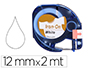 CINTA Q-CONNECT 12MM X 2MT NEGRO-BLANCO PARA ROPA PARA MAQUINA LETRATAG