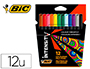 ROTULADOR BIC INTENSITY ESTUCHE DE 12 UNIDADES COLORES SURTIDOS