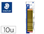 LAPICES DE GRAFITO STAEDTLER NORIS N.2 HB BLISTER DE 10 UNIDADES