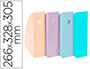 REVISTERO EXACOMPTA AQUAREL MAG-CUBE SET DE 4 UNIDADES COLORES PASTEL 266X328X305 MM