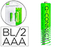 PILA Q-CONNECT ALCALINA AAA RECARGABLE BLISTER DE 2 UNIDADES