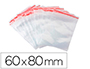 BOLSA PLASTICO AUTOCIERRE Q-CONNECT 60X80 MM PAQUETE DE 100 UNIDADES