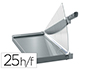 GUILLOTINA DE PALANCA LEITZ PRECISION OFFICE PRO A3 BASE CRISTAL LONGITUD CORTE 457 MM CAPACIDAD DE CORTE 25 HOJAS