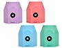 CUBILETE PORTALAPICES ANTARTIK CELESTE CORAL LAVANDA Y MENTA PASTEL SILICONA HEXAGONAL 95X85X85 MM