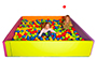 PISCINA DE BOLAS PLEGABLE SUMO DIDACTIC POLIESTER RECUBIERTO PVC 200X120X40X5 CM BOLAS NO INCLUIDAS