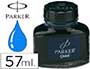 TINTA ESTILOGRAFICA PARKER AZUL PERMANENTE BOTE 57 ML