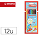 LAPICES DE COLORES STABILO AQUACOLOR ACUARELABLES ESTUCHE CARTON DE 12 COLORES SURTIDOS