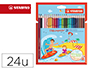 LAPICES DE COLORES STABILO AQUACOLOR ACUARELABLES ESTUCHE CARTON DE 24 COLORES SURTIDOS