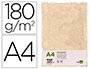 PAPEL PERGAMINO LIDERPAPEL DIN A4 CON BORDES 180 GR COLOR CREMA PAQUETE DE 50 HOJAS