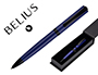 BOLIGRAFO BELIUS TURBO ALUMINIO COLOR AZUL Y NEGRO TINTA AZUL CAJA DE DISEO