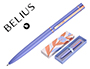 BOLIGRAFO BELIUS ROSE ALUMINIO COLOR LAVANDA/ORO ROSA TINTA AZUL CAJA DE DISEO