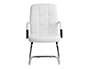 SILLA Q-CONNECT ESCRITORIO PIA VE SIMIL PIEL BASE METALICA ALT MAX 1050 ANC 610 PROF 680 COLOR BLANCO