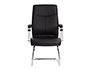 SILLA Q-CONNECT ESCRITORIO MOD ENA SIMIL PIEL BASE METALICA ALT MAX 1050 ANC 630 PROF 650 COLOR NEGRO