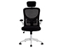 SILLA Q-CONNECT ERGONOMICA PAL ERMO MALLA BASE NYLON ALT MAX 1300 ANC 610 PROF 600 RUEDAS PREMIUM COLOR BLANCO NEGRO