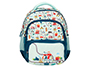 MOCHILA ESCOLAR LIDERPAPEL MULTIBOLSILLO INFANTIL AZUL CARS 350X110X270 MM