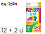 LAPICES DE COLORES CARIOCA TITA HEXAGONAL 12 UNIDADES COLORES SURTIDOS + 2 GRATIS