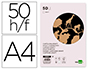 CARTULINA KRAFT LIDERPAPEL A4 180G/M2 PAQUETE DE 50 HOJAS