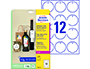 ETIQUETA COLGANTE AVERY BLANCA 60 MM DIAMETRO IMPRIMIBLE DOBLE CARA CARTON 220 GR PACK DE 120 UNIDADES