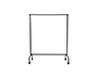 PERCHERO ROCADA MAULLIMBO CABALLETE EXTENSIBLE CON RUEDAS COLOR NEGRO 1270X505X1570 MM