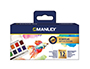 ACUARELA MANLEY 12 ML CAJA DE 12 UNIDADES COLORES SURTIDOS