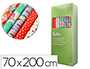 PAPEL DE REGALO LIDERPAPEL TODO AO ROLLO ANCHO 70 CM LONGITUD 2 MT GRAMAJE 60 GR DISEOS SURTIDOS C-2024