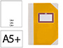LIBRO CARTONE COSIDO FERNANDES FLECHA DIN A5+ LISO 50 HOJAS 100 GR AMARILLO