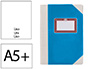 LIBRO CARTONE COSIDO FERNANDES FLECHA DIN A5+ LISO 50 HOJAS 100 GR AZUL