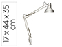 LAMPARA DE ESCRITORIO MAUL STUDY CON PINZA COLOR PLATA 170X440X350 MM