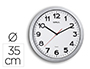 RELOJ MAUL STEP DE PARED REDONDO 35 CM DIAMETRO ELECTRICO COLOR PLATA