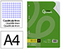 RECAMBIO LIDERPAPEL A4 100 HOJAS 75GR CUADRO 4MM CON MARGEN 16 TALADROS