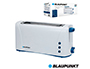 TOSTADOR BLAUPUNKT BOCA ANCHA 220V-1000W TERMOSTATO 6 NIVELES BOTON PARADA COLOR BLANCO