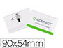 IDENTIFICADOR CON PINZA E IMPERDIBLE Q-CONNECT KF01567 54X90 MM