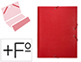 CARPETA CLASIFICADORA LIDERPAPEL 12 DEPARTAMENTOS FOLIO PROLONGADO CARTON FORRADO ROJA