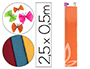 PAPEL CRESPON LIDERPAPEL 50 CM X 2.5M 34G/M2 NARANJA CLARO