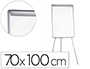 PIZARRA BLANCA Q-CONNECT CON TRIPODE REGULABLE 90X70X195CM Y BRAZOS EXTENSIBLES PARA CONFERENCIAS SUPERFICIE LACADA