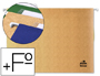 CARPETA COLGANTE LIDERPAPEL FOLIO PROLONGADO KRAFT